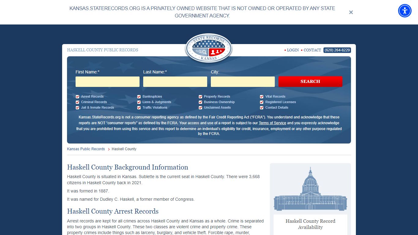 Haskell County Arrest, Court, and Public Records | StateRecords.org